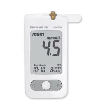 Система контроля уровня глюкозы в крови Rightest GM 550+ тест-полоски GS550(25шт) Bionime