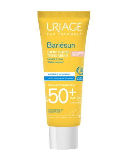 Крем тонирующий тон светлый SPF50+ Uriage Bariesun 50  мл