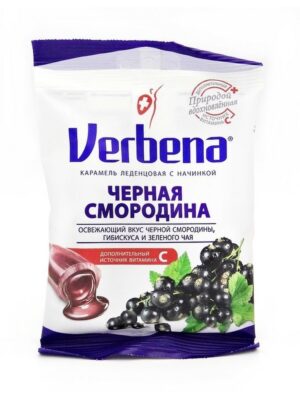 Verbena Черная смородина Карамель леденцовая с начинкой 60г Verbena