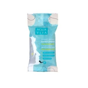 Платочки носовые влажные антибактериальные с натуральными эфирными маслами Aqua Viva 10  шт
