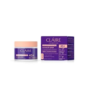 Крем ночной 45+ Claire Cosmetics Collagen Active Pro 50  мл