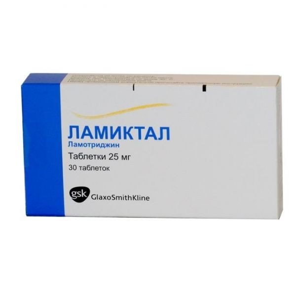 Ламиктал таблетки 25мг N30