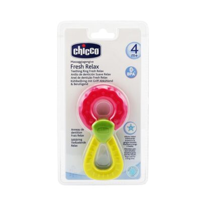 Прорезыватель кольцо 4+мес.розовый Chicco