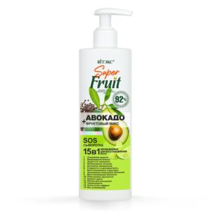 SOS Сыворотка для восстановления волос 15 в 1 Авокадо + фруктовый микс Витэкс SuperFRUIT 200  мл