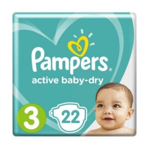 Подгузники детские Midi (6-10 кг) Pampers Active Baby-Dry 22  шт