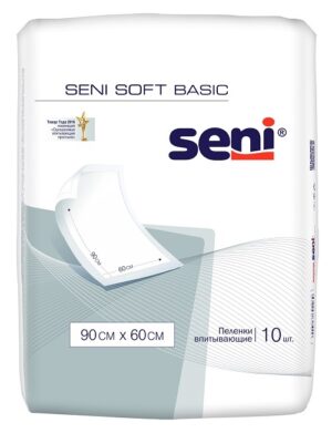 Пеленки гигиенические одноразовые впитывающие 90*60 Seni Soft Basic 10  шт