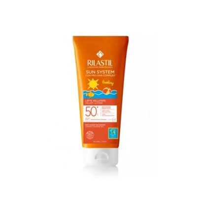 Лосьон солнцезащитный детский бархатистый для лица и тела SPF 50+ Rilastil Sun System Baby 200  мл