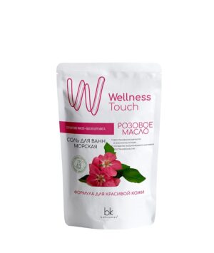 Соль для ванн морская Розовое масло Belkosmex Wellness Touch 460  г