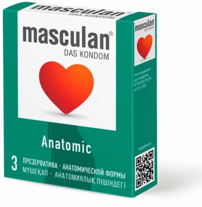 Презервативы анатомической формы Masculan Anatomic 3  шт