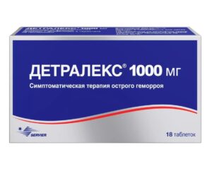 Детралекс таблетки покрытые оболочкой 1000мг N18