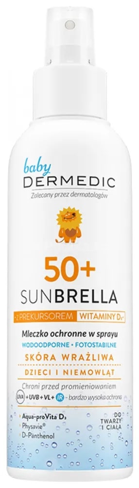 Молочко-спрей солнцезащитное для детей SPF50 Dermedic Sunbrella Baby 150  мл