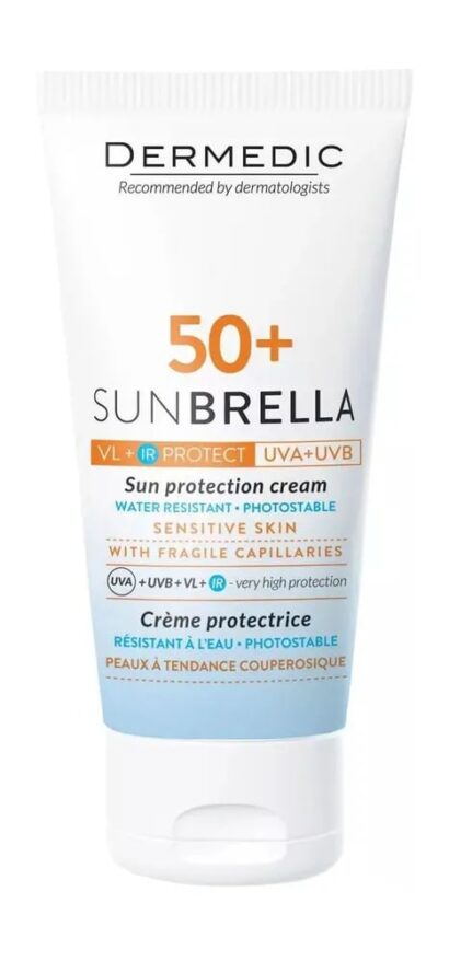 Крем солнцезащитный для чувствительной кожи SPF50+ Dermedic Sunbrella 50  мл