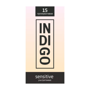 Презервативы ультратонкие Indigo Sensitive 15  шт