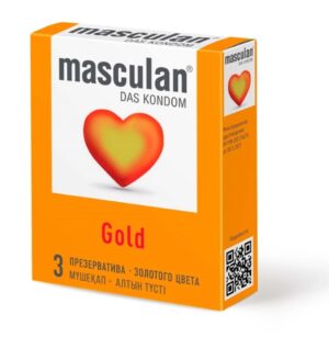 Презервативы особая двойная защита Masculan Gold 3  шт