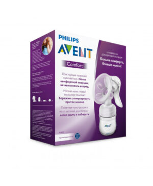 Набор Молокоотсос ручной Natural Comfort с бутылочкой+Бутылочка 125мл Philips Avent