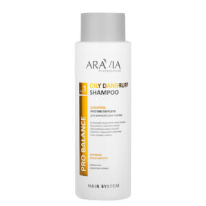 Шампунь против перхоти для жирной кожи головы Oily Dandruff Shampoo Aravia 420  мл