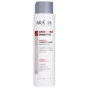 Шампунь стимулирующий для роста волос Grow Force Shampoo Aravia 420  мл