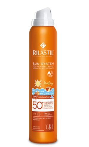 Спрей солнцезащитный прозрачный для детей SPF 50+ Rilastil Sun System Baby 200  мл