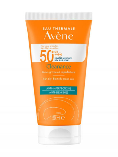 Флюид солнцезащитный SPF50+ для проблемной кожи Avene Cleanance 50  мл