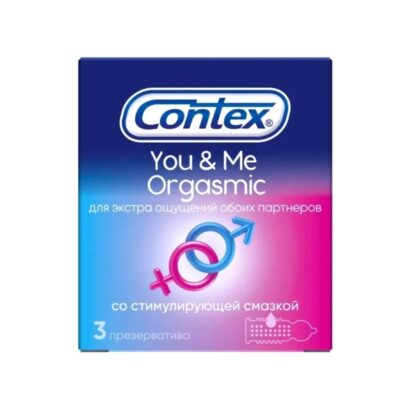 Презервативы из натурального латекса Contex You&Me Orgasmic 3  шт