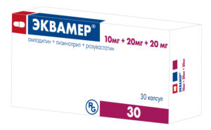 Эквамер капс.10мг/20мг/20мг в блист в упак N5*6