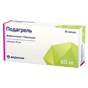 Подагрель капс.80мг N10*3