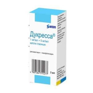 Дукресса капли глазные(1мг+5мг)/1мл во флаконах 5мл в уп N1