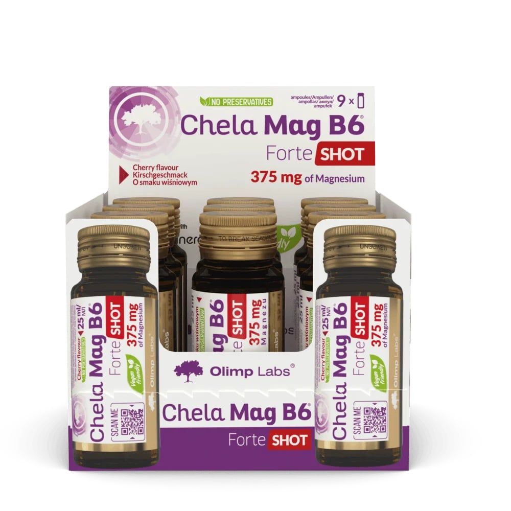 Хела-Маг В6 форте Шот амп.25мл N9 вкус вишня Olimp Labs