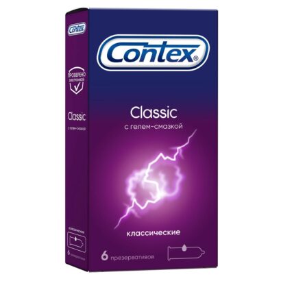 Презервативы классические с гелем-смазкой Contex Classic 6  шт