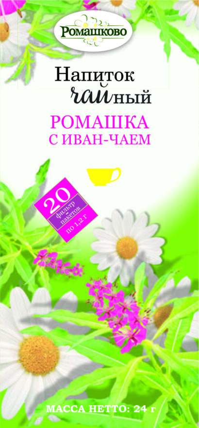 Напиток чайный Ромашка иван-чаем Калина Ромашково 20  шт