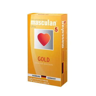 Презервативы особая двойная защита Masculan Gold 10  шт