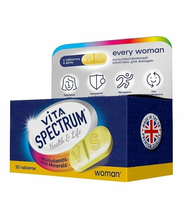 Витаспектрум для женщин Мультивитаминный комплекс таблетки №30 Vitaspectrum