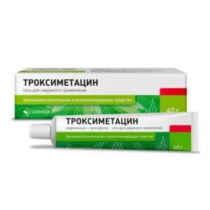 Троксиметацин плюс гель д/наруж прим (20+30)мг/г 40г