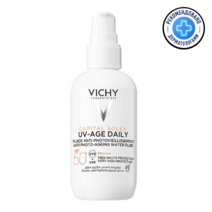Флюид солнцезащитный для лица невесомый против признаков фотостарения UV-AGE DAILY SPF50+ Vichy Capital Soleil 80  мл