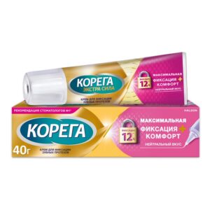 Крем для фиксации зубных протезов Corega Максимальная фиксация 40  г