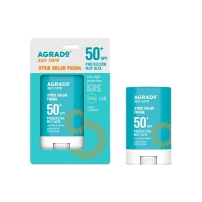 Стик для лица и чувствительных зон солнцезащитный SPF50+ водостойкий Agrado 15  мл