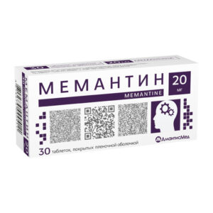 Мемантин таб п/о 20мг в контр яч уп N10*3
