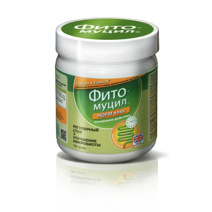 Фитомуцил норм плюс порошок 180г