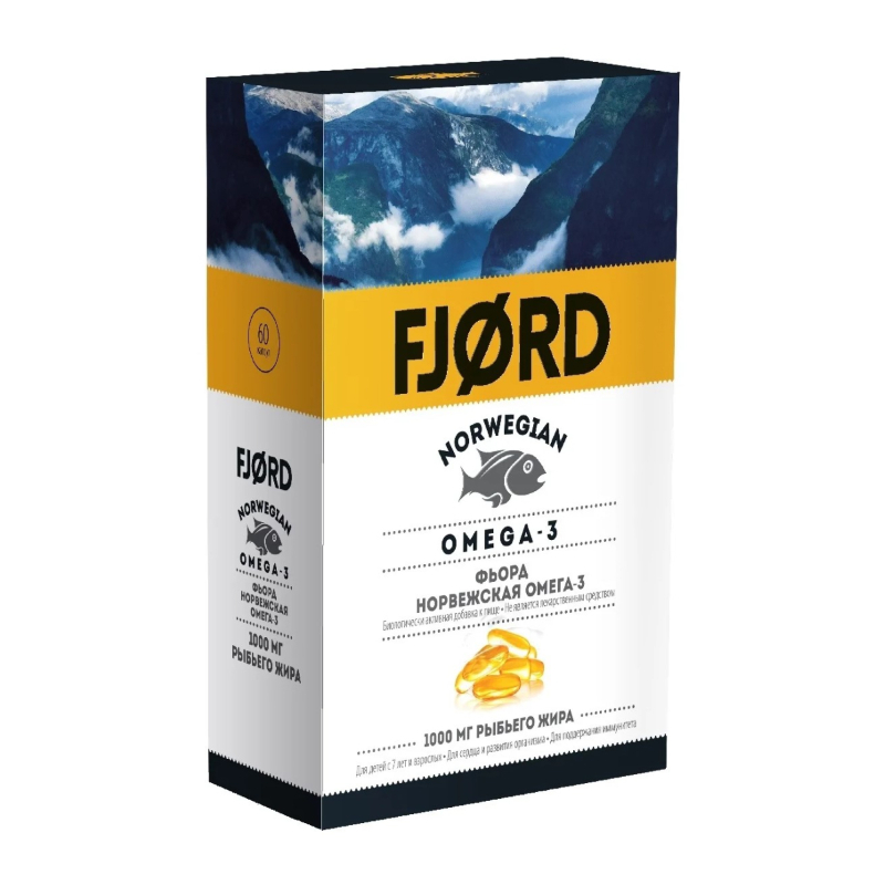 Рыбий жир норвежский Фьорд крилевый жир капс N30 Fjord