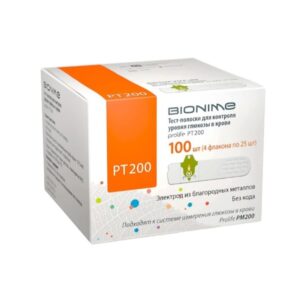 Тест-полоски PT 200 для глюкометра  к системе Prolife PM200 Bionime 100  шт