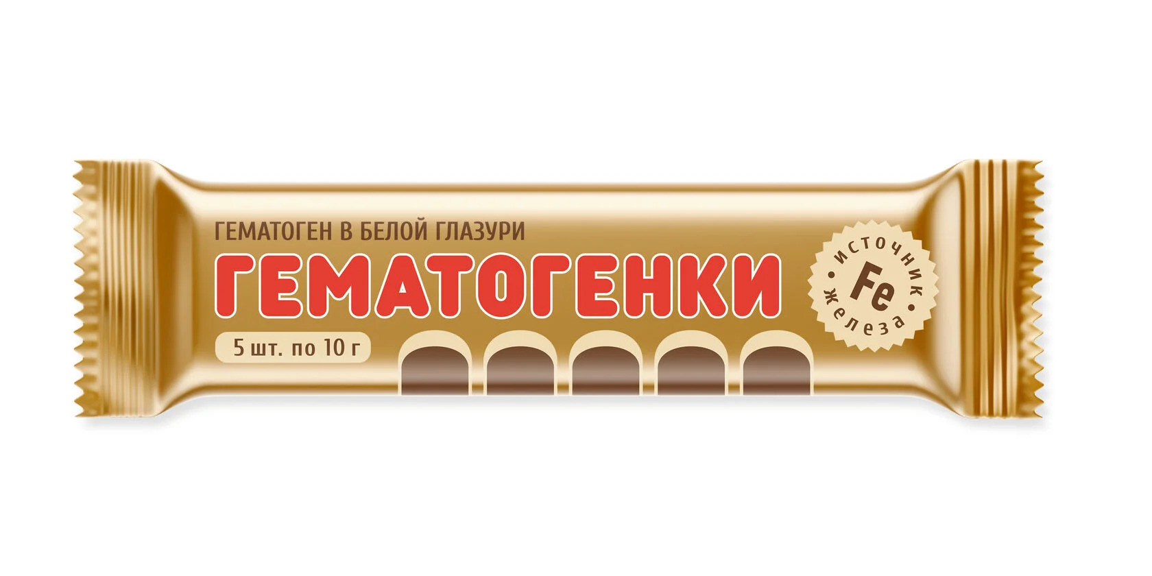 Гематоген в белой глазури 10г 5шт