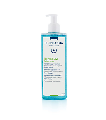 Очищающий гель для умывания чувствительной жирной и комбинированной кожи ISISPHARMA Teen Derm 250  мл