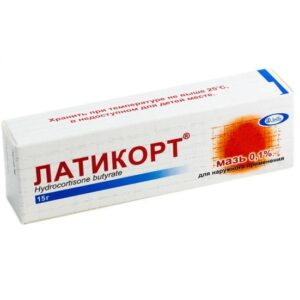 Латикорт мазь для нар.прим.1мг/г в туб.15г в уп.N1