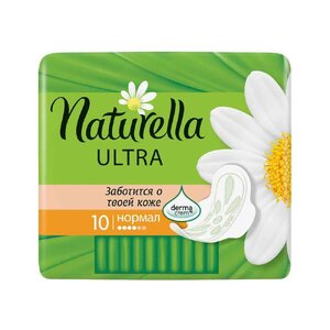 Прокладки женские с ароматом ромашки Normal Naturella Ultra 10  шт