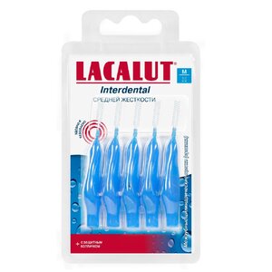 Межзубные цилиндрические щетки (ёршики), размер M d 3 мм Lacalut Interdental 5  шт