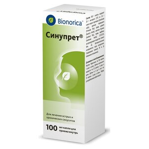 Синупрет капли 100мл Bionorica Синупрет Синупрет капли 100мл Bionorica Синупрет