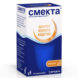 Смекта апельсин порошок для приготовления суспензии для внутреннего применения 3г пакеты N10 Смекта апельсин порошок для приготовления суспензии для внутреннего применения 3г пакеты N10