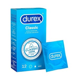 Презервативы Classic из натурального латекса Durex Classic 12 шт Презервативы Classic из натурального латекса Durex Classic 12 шт