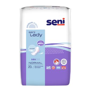 Прокладки урологические для женщин Normal Seni Lady 20 шт Прокладки урологические для женщин Normal Seni Lady 20 шт