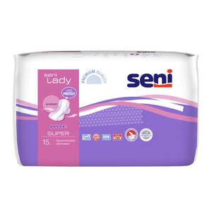 Прокладки урологические для женщин Super Seni Lady 15 шт Прокладки урологические для женщин Super Seni Lady 15 шт